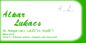 alpar lukacs business card